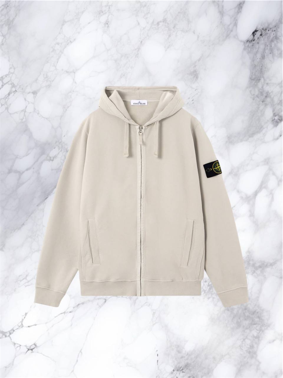 Veste Zip Stone Island beige