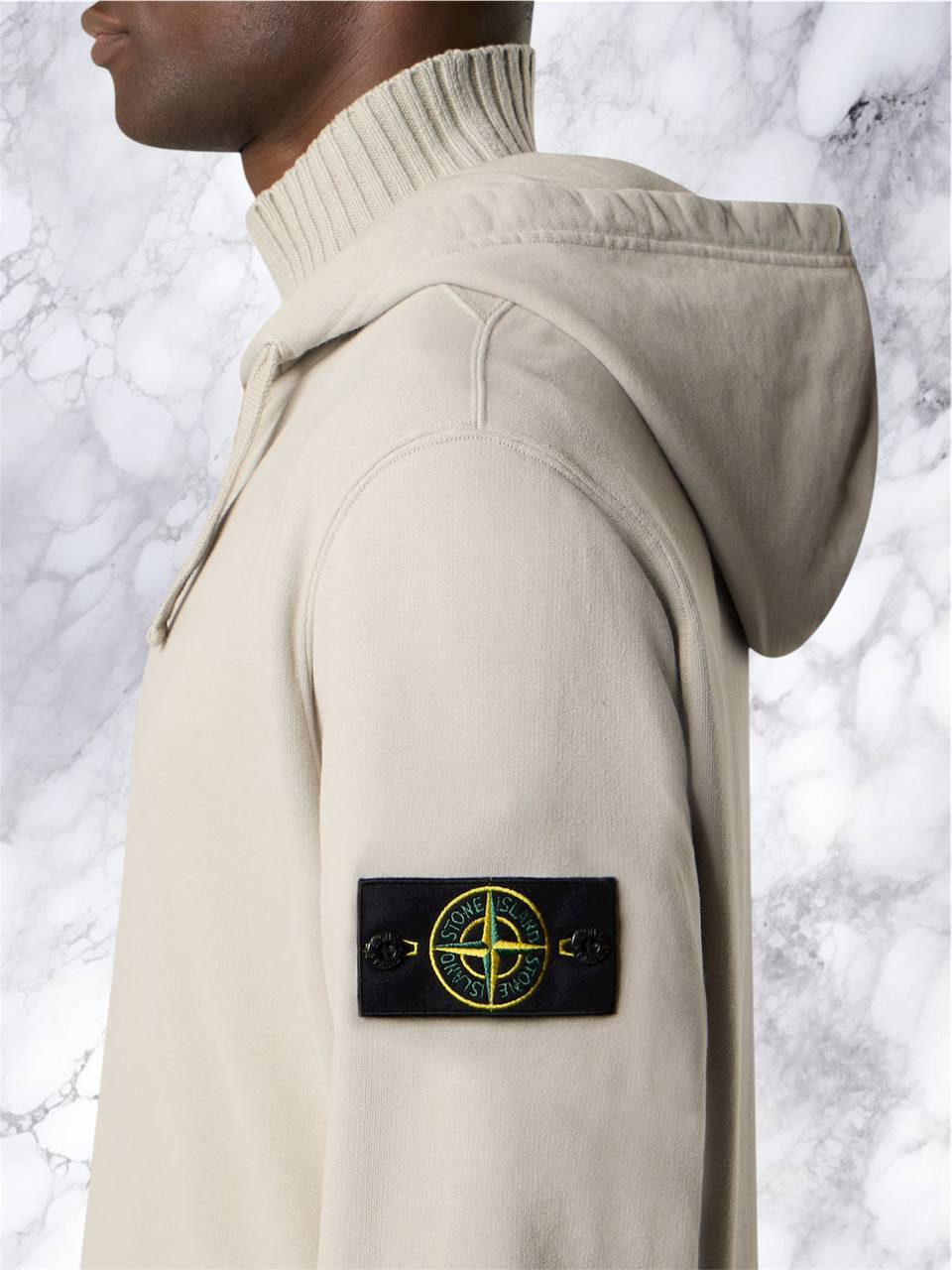 Veste Zip Stone Island beige